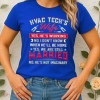 Funny Hvac Tech Wife Hvac Technicians Friend Mom Gift Women's T-Shirt thumb 2