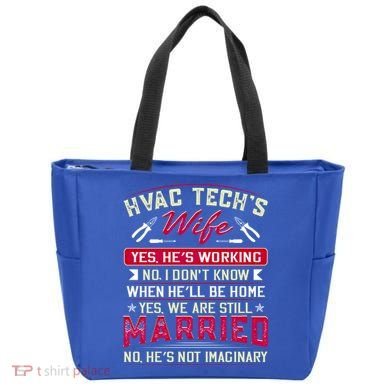 Funny Hvac Tech Wife Hvac Technicians Friend Mom Gift Tote Bag