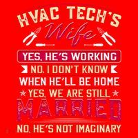 Funny Hvac Tech Wife Hvac Technicians Friend Mom Gift Santa Hat thumb 1