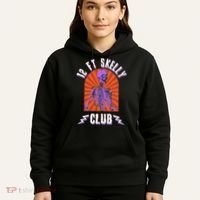 Funny Halloween Twelve Foot Skelly Club Hoodie thumb 5