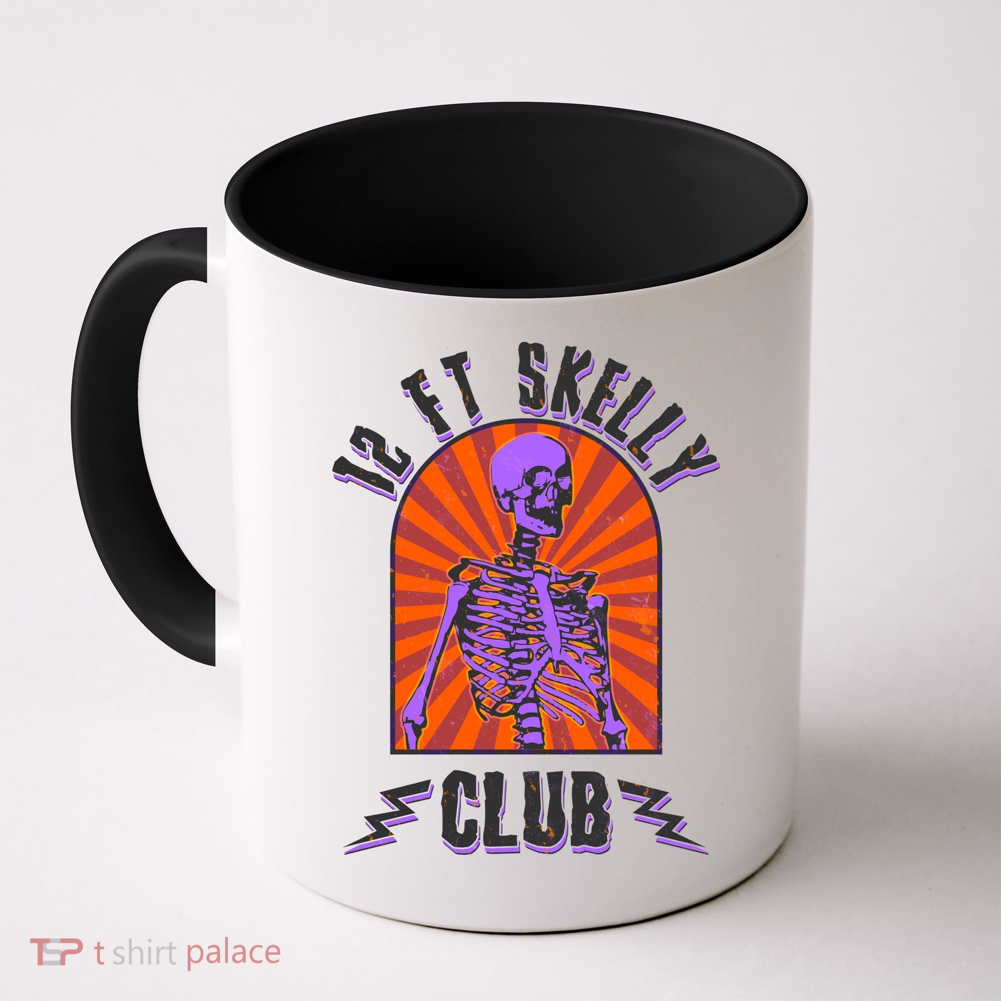 Funny Halloween Twelve Foot Skelly Club Coffee Mug