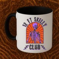 Funny Halloween Twelve Foot Skelly Club Coffee Mug thumb 2