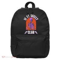 Funny Halloween Twelve Foot Skelly Club 16 in Basic Backpack thumb 0
