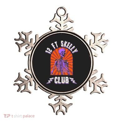 Funny Halloween Twelve Foot Skelly Club Ornament