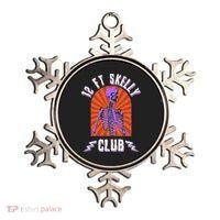 Funny Halloween Twelve Foot Skelly Club Ornament thumb 0