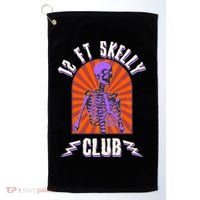 Funny Halloween Twelve Foot Skelly Club Golf Towel thumb 0