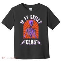 Funny Halloween Twelve Foot Skelly Club Toddler T-Shirt thumb 0