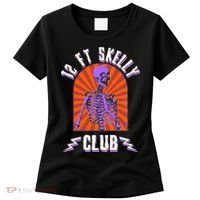 Funny Halloween Twelve Foot Skelly Club Women's T-Shirt thumb 0