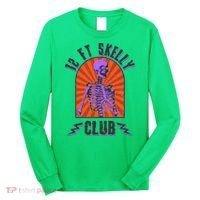 Funny Halloween Twelve Foot Skelly Club Long Sleeve Shirt thumb 0
