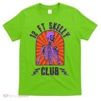 Funny Halloween Twelve Foot Skelly Club T-Shirt thumb 0