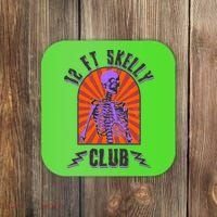 Funny Halloween Twelve Foot Skelly Club Coaster thumb 0