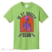 Funny Halloween Twelve Foot Skelly Club Kids T-Shirt thumb 0