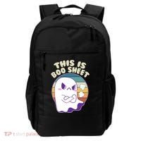 Funny Halloween This Is Boo Sheet Cute Ghost Backpack thumb 0