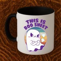 Funny Halloween This Is Boo Sheet Cute Ghost Coffee Mug thumb 2