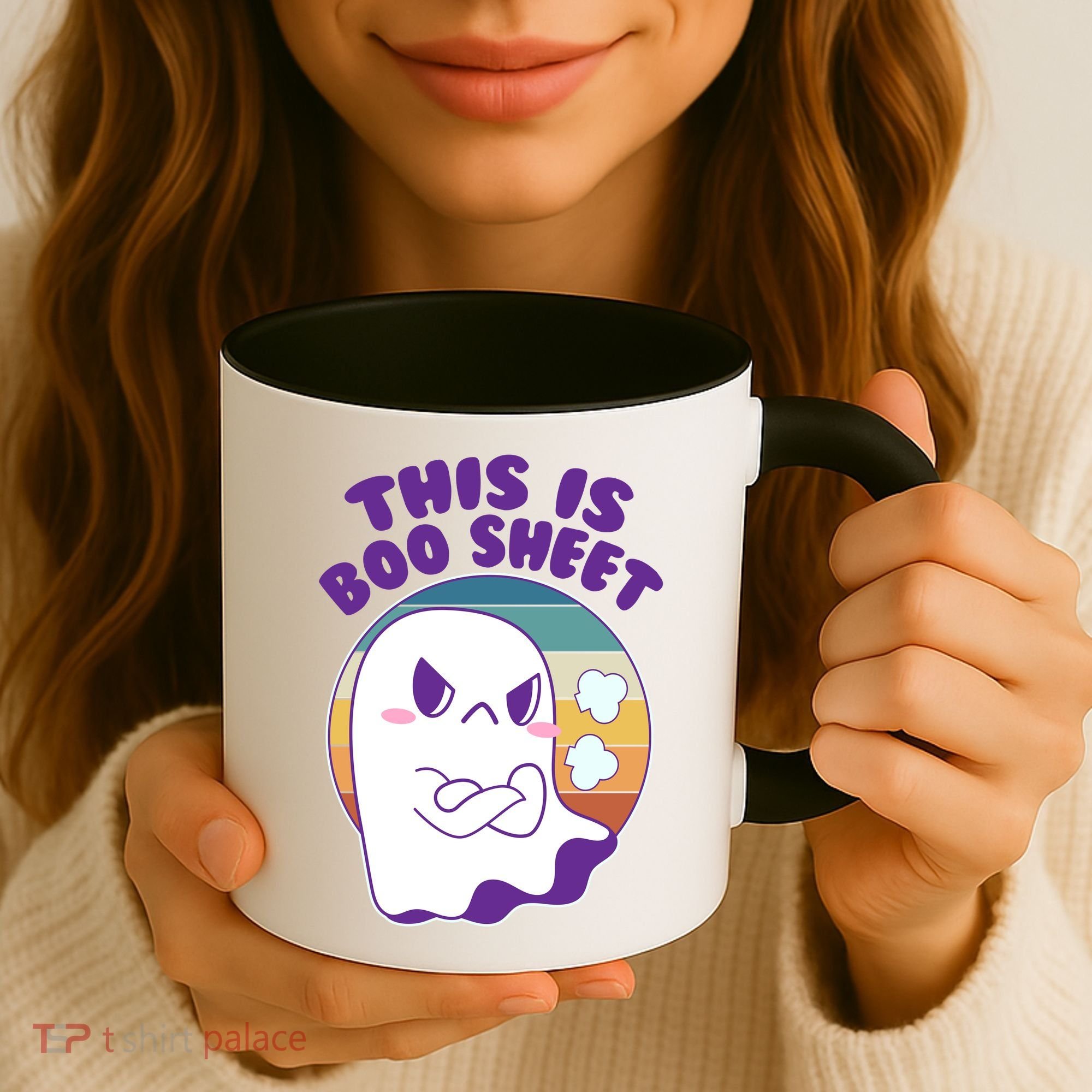Funny Halloween This Is Boo Sheet Cute Ghost Coffee Mug