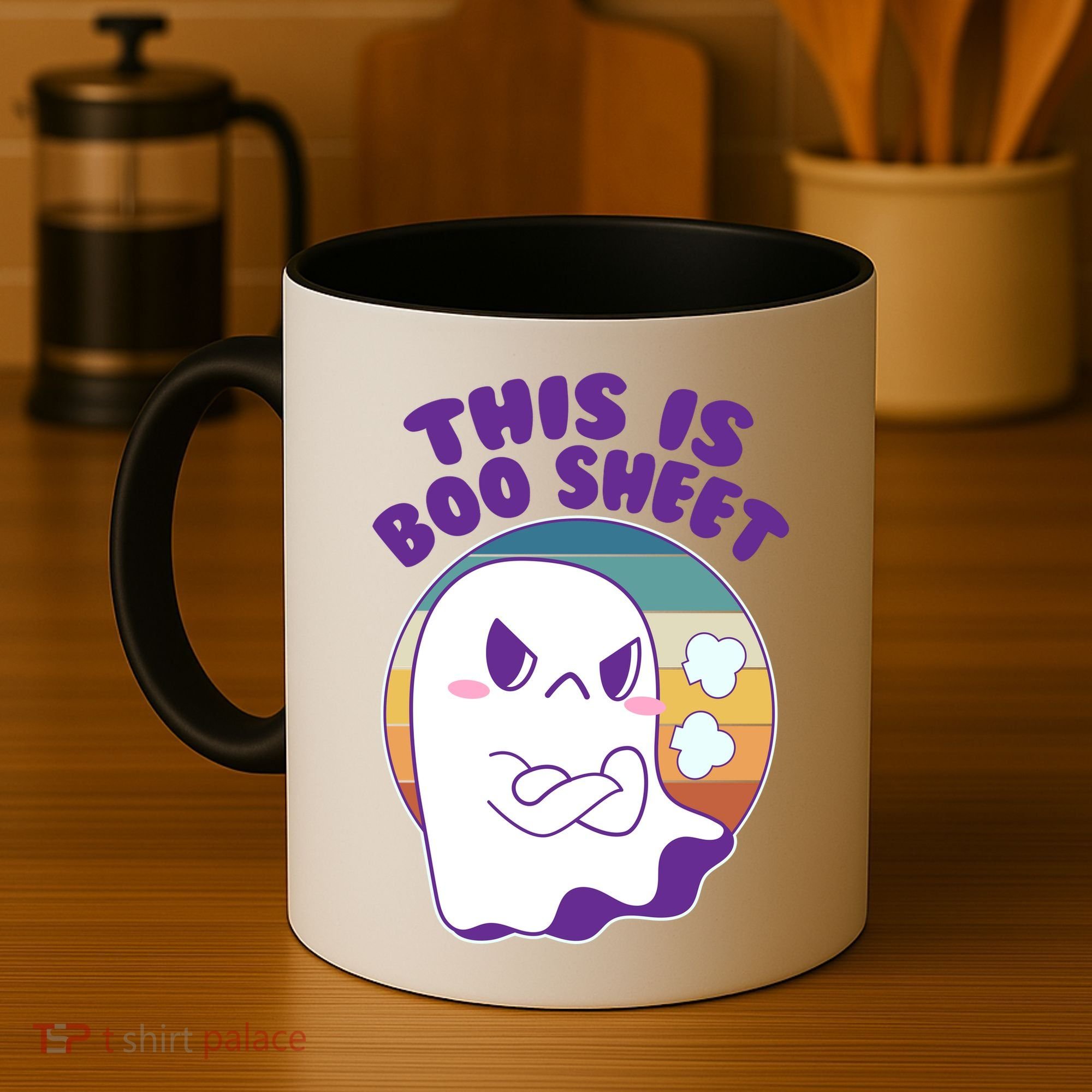 Funny Halloween This Is Boo Sheet Cute Ghost Coffee Mug
