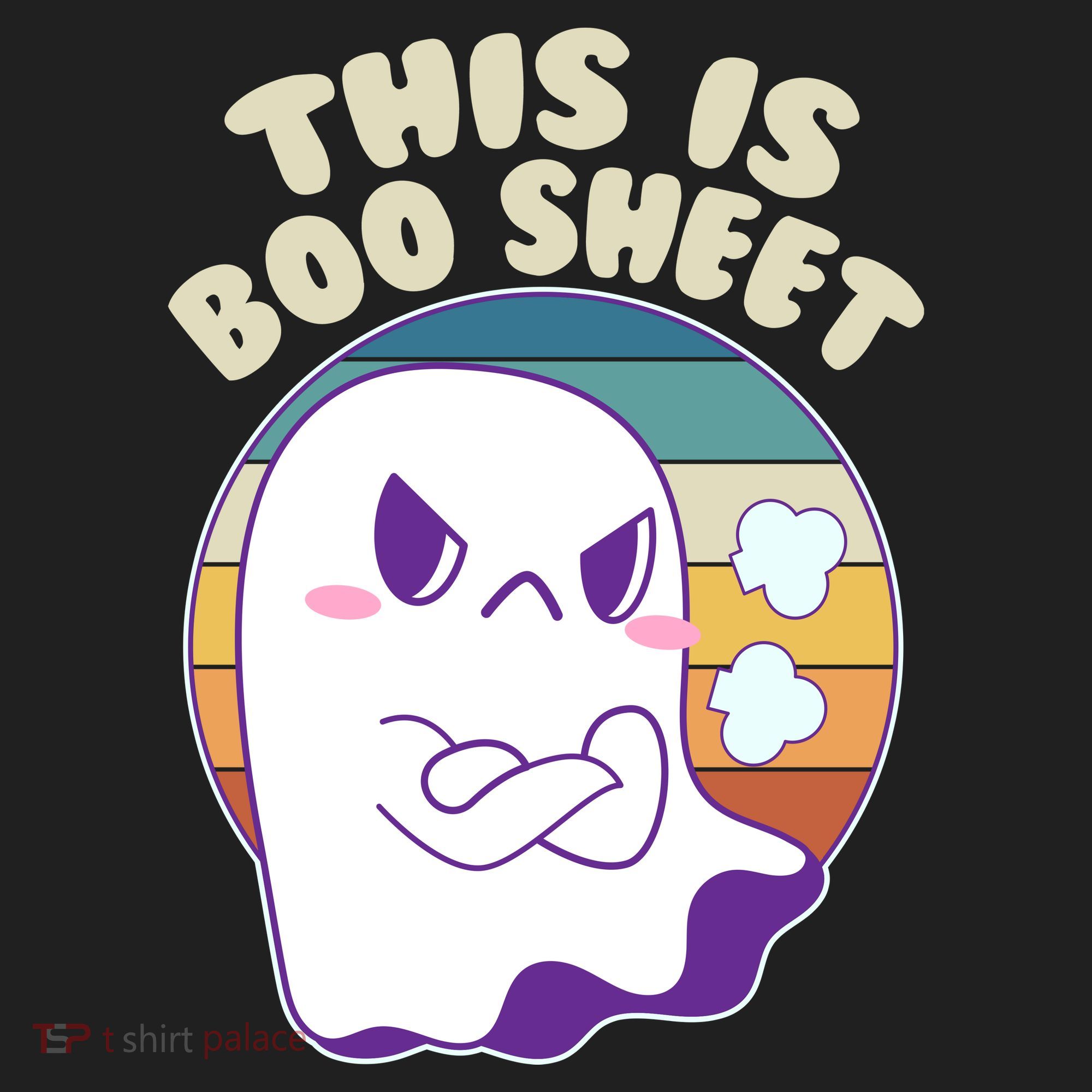 Funny Halloween This Is Boo Sheet Cute Ghost Beanie