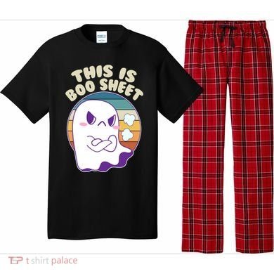 Funny Halloween This Is Boo Sheet Cute Ghost Pajama Set