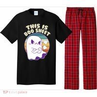 Funny Halloween This Is Boo Sheet Cute Ghost Pajama Set thumb 0
