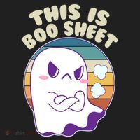 Funny Halloween This Is Boo Sheet Cute Ghost Hat thumb 2