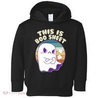 Funny Halloween This Is Boo Sheet Cute Ghost Toddler Hoodie thumb 0