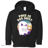 Funny Halloween This Is Boo Sheet Cute Ghost Toddler Hoodie thumb 0