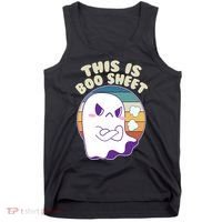 Funny Halloween This Is Boo Sheet Cute Ghost Tank Top thumb 0