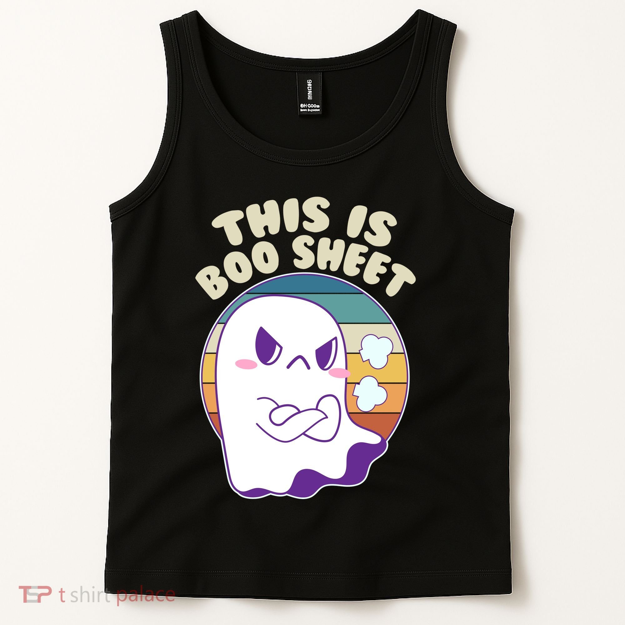 Funny Halloween This Is Boo Sheet Cute Ghost Tank Top