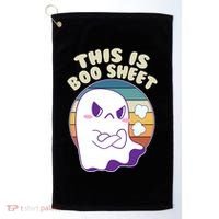 Funny Halloween This Is Boo Sheet Cute Ghost Golf Towel thumb 0
