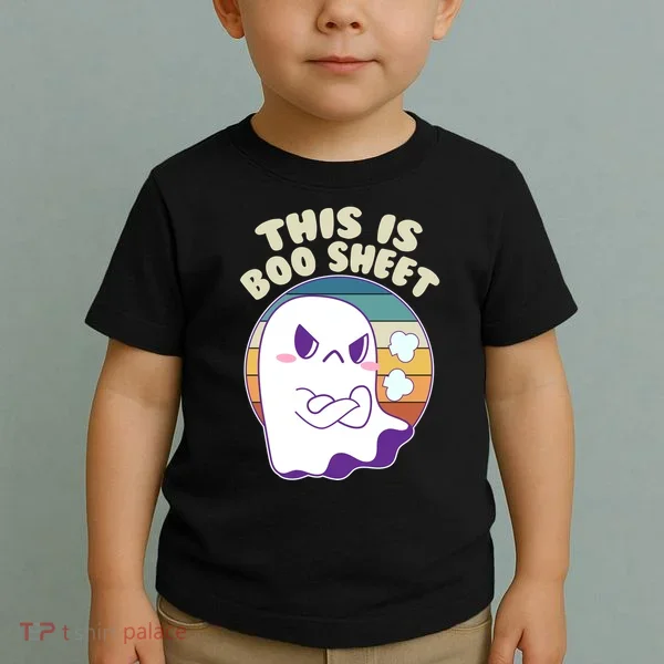 Funny Halloween This Is Boo Sheet Cute Ghost Toddler T-Shirt