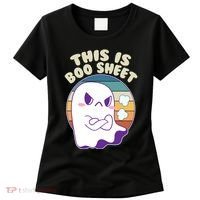 Funny Halloween This Is Boo Sheet Cute Ghost Women's T-Shirt thumb 0