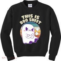 Funny Halloween This Is Boo Sheet Cute Ghost Kids Sweatshirt thumb 0