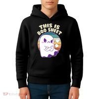 Funny Halloween This Is Boo Sheet Cute Ghost Kids Hoodie thumb 4