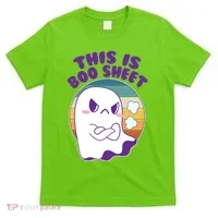 Funny Halloween This Is Boo Sheet Cute Ghost T-Shirt thumb 0