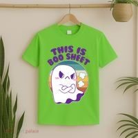 Funny Halloween This Is Boo Sheet Cute Ghost T-Shirt thumb 2