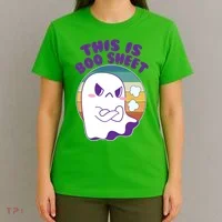 Funny Halloween This Is Boo Sheet Cute Ghost T-Shirt thumb 4