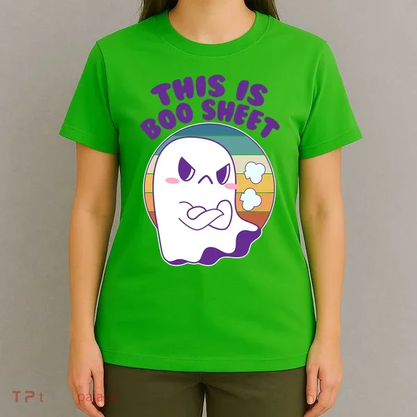 Funny Halloween This Is Boo Sheet Cute Ghost T-Shirt