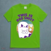 Funny Halloween This Is Boo Sheet Cute Ghost T-Shirt thumb 5
