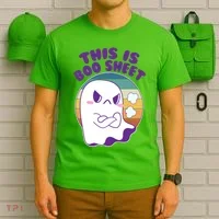 Funny Halloween This Is Boo Sheet Cute Ghost T-Shirt thumb 6