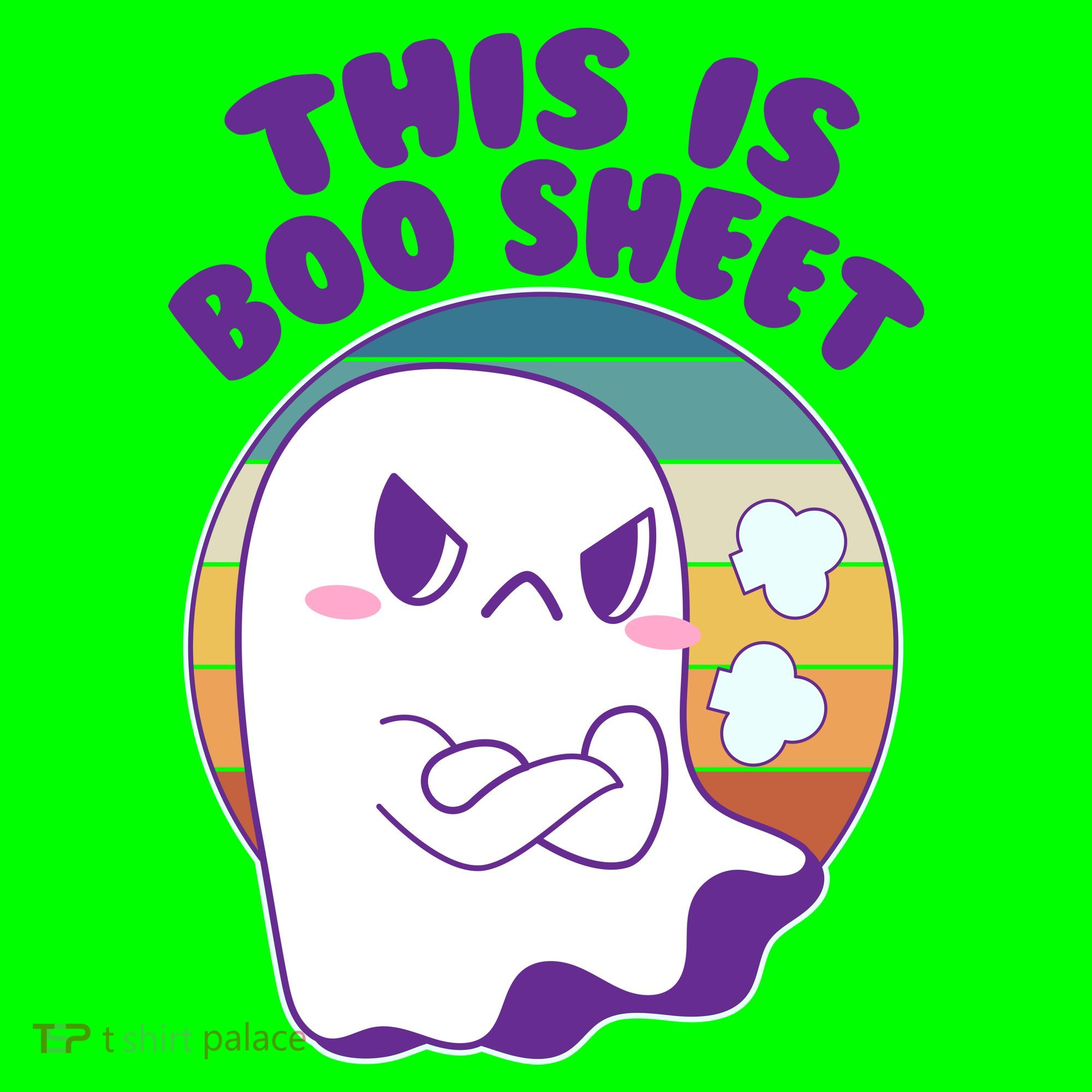 Funny Halloween This Is Boo Sheet Cute Ghost Button