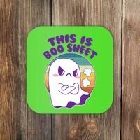 Funny Halloween This Is Boo Sheet Cute Ghost Coaster thumb 0