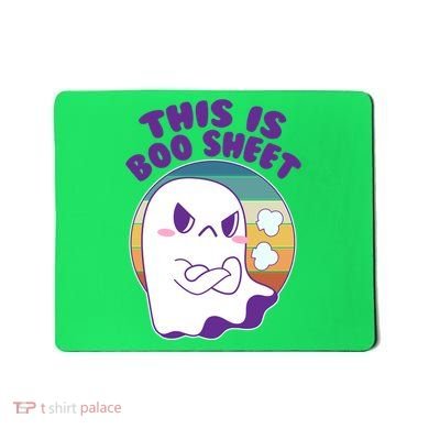 Funny Halloween This Is Boo Sheet Cute Ghost Mousepad