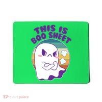 Funny Halloween This Is Boo Sheet Cute Ghost Mousepad thumb 0
