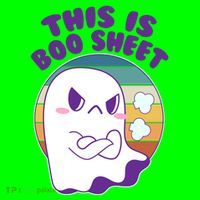 Funny Halloween This Is Boo Sheet Cute Ghost Mousepad thumb 1