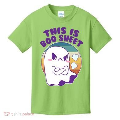 Funny Halloween This Is Boo Sheet Cute Ghost Kids T-Shirt