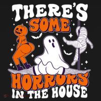 Funny Halloween Theres Some Horrors In The House Backpack thumb 2