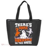 Funny Halloween Theres Some Horrors In The House Tote Bag thumb 0