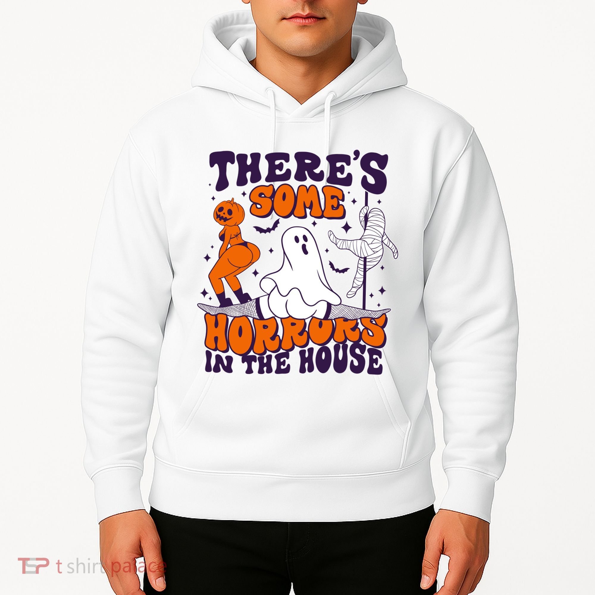 Funny Halloween Theres Some Horrors In The House Hoodie