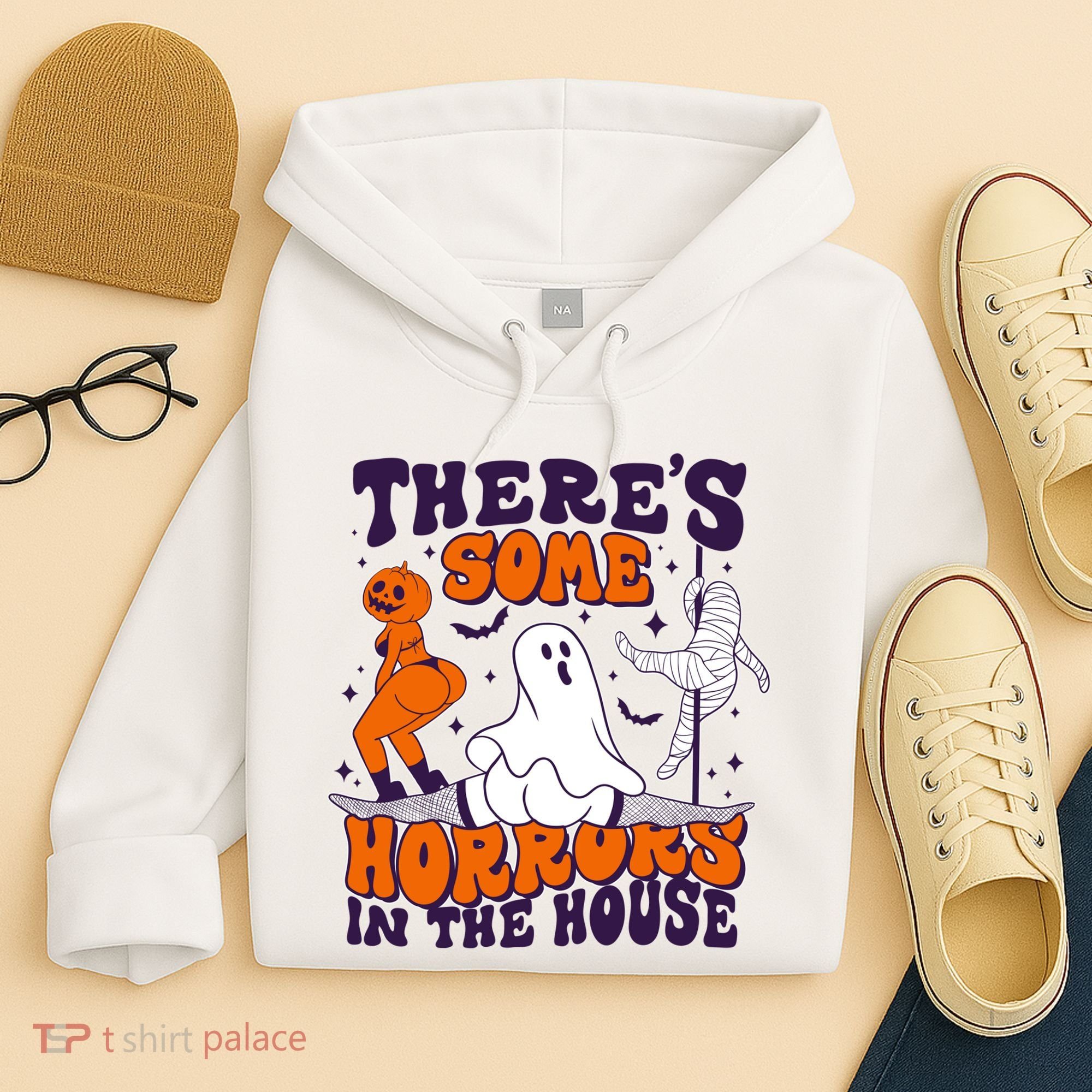 Funny Halloween Theres Some Horrors In The House Hoodie