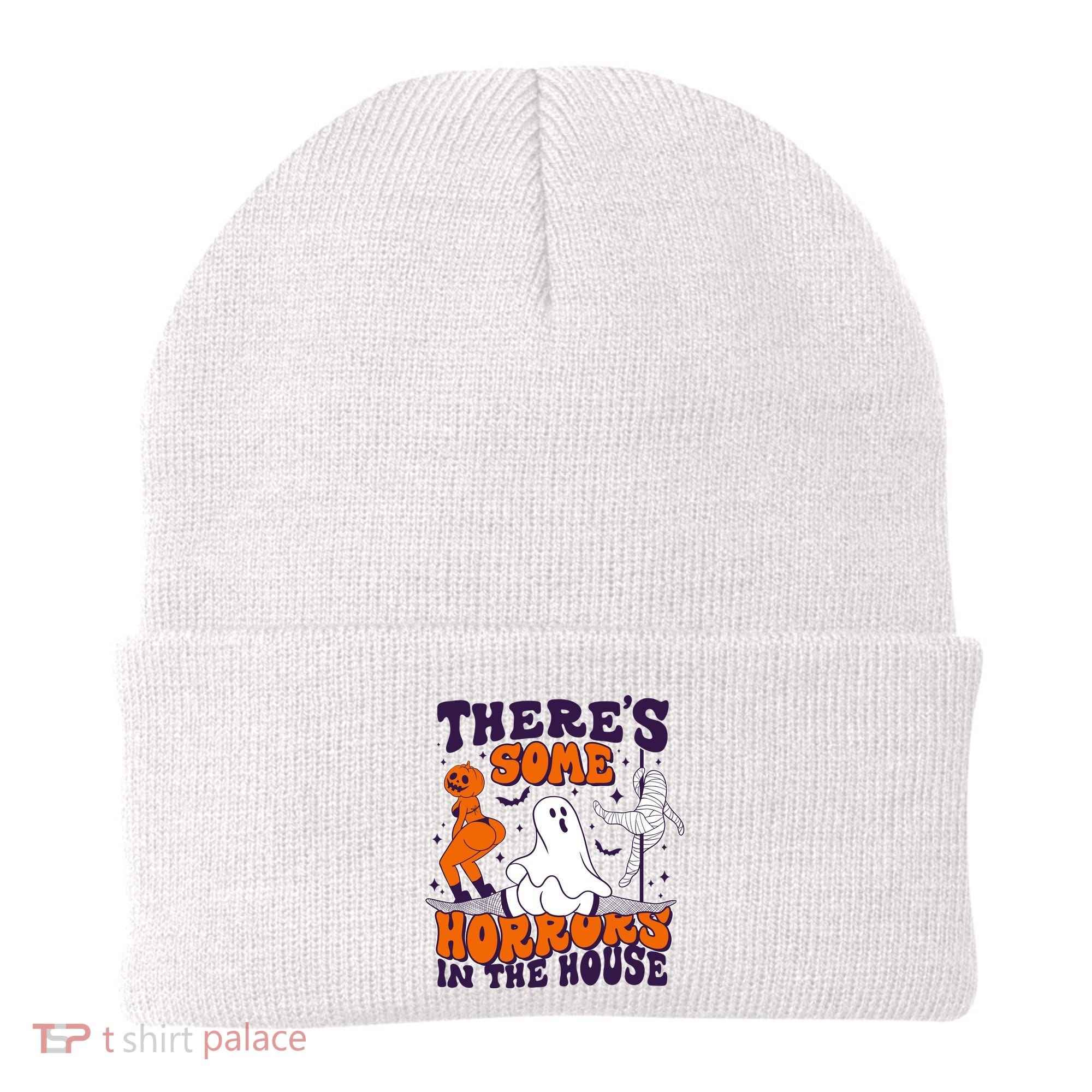 Funny Halloween Theres Some Horrors In The House Beanie